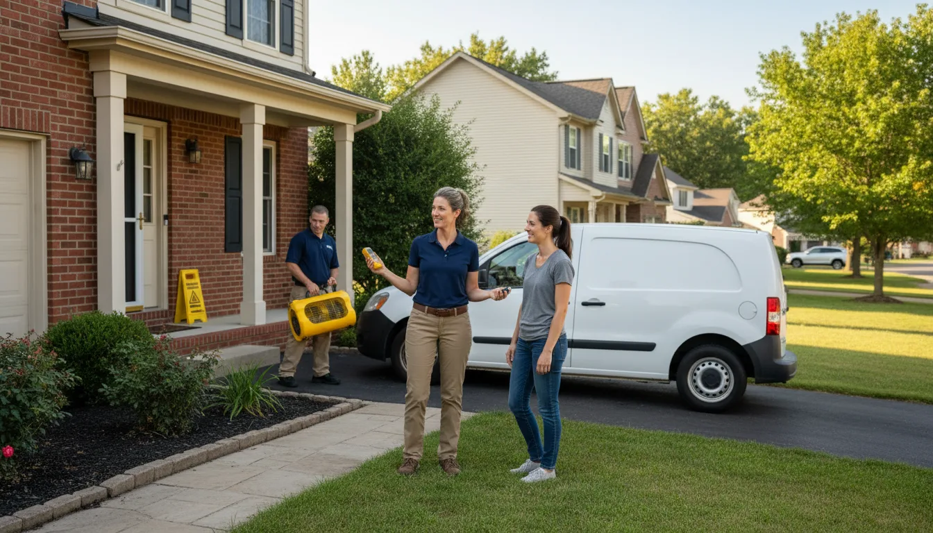 Water restoration image for Dehumidification And Cleanup Services in Turner, MI